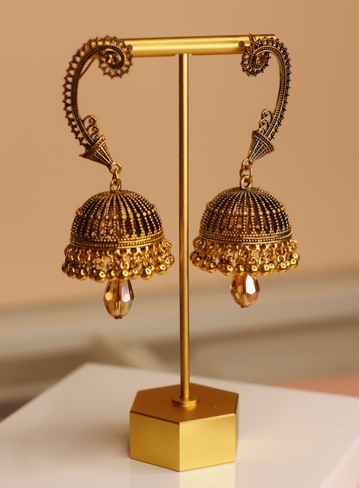 Gold jhumke