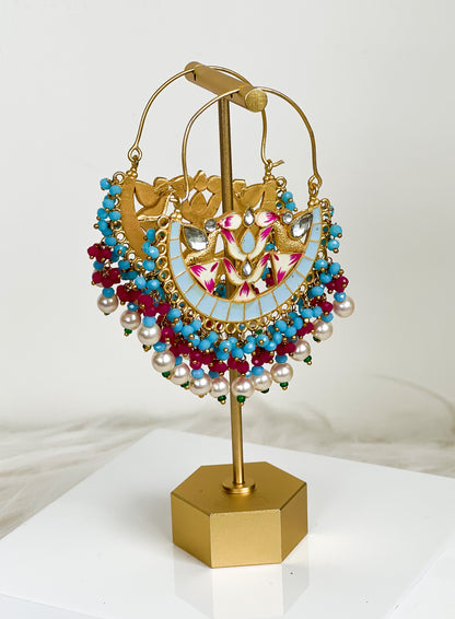 Meenakari earrings