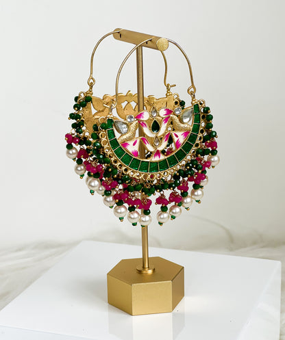 Meenakari earrings